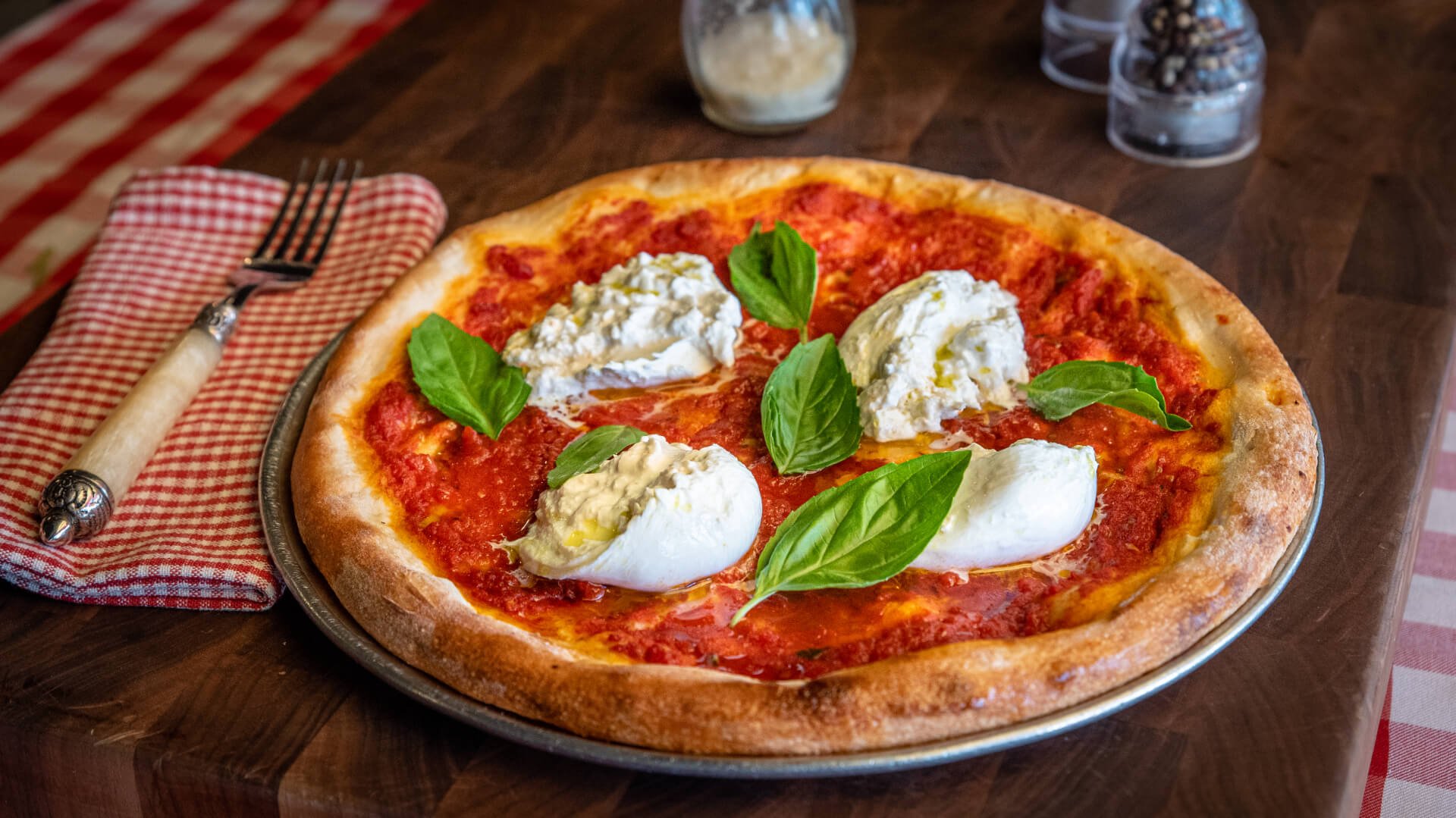 Truffle Burrata Pomodoro Pizza